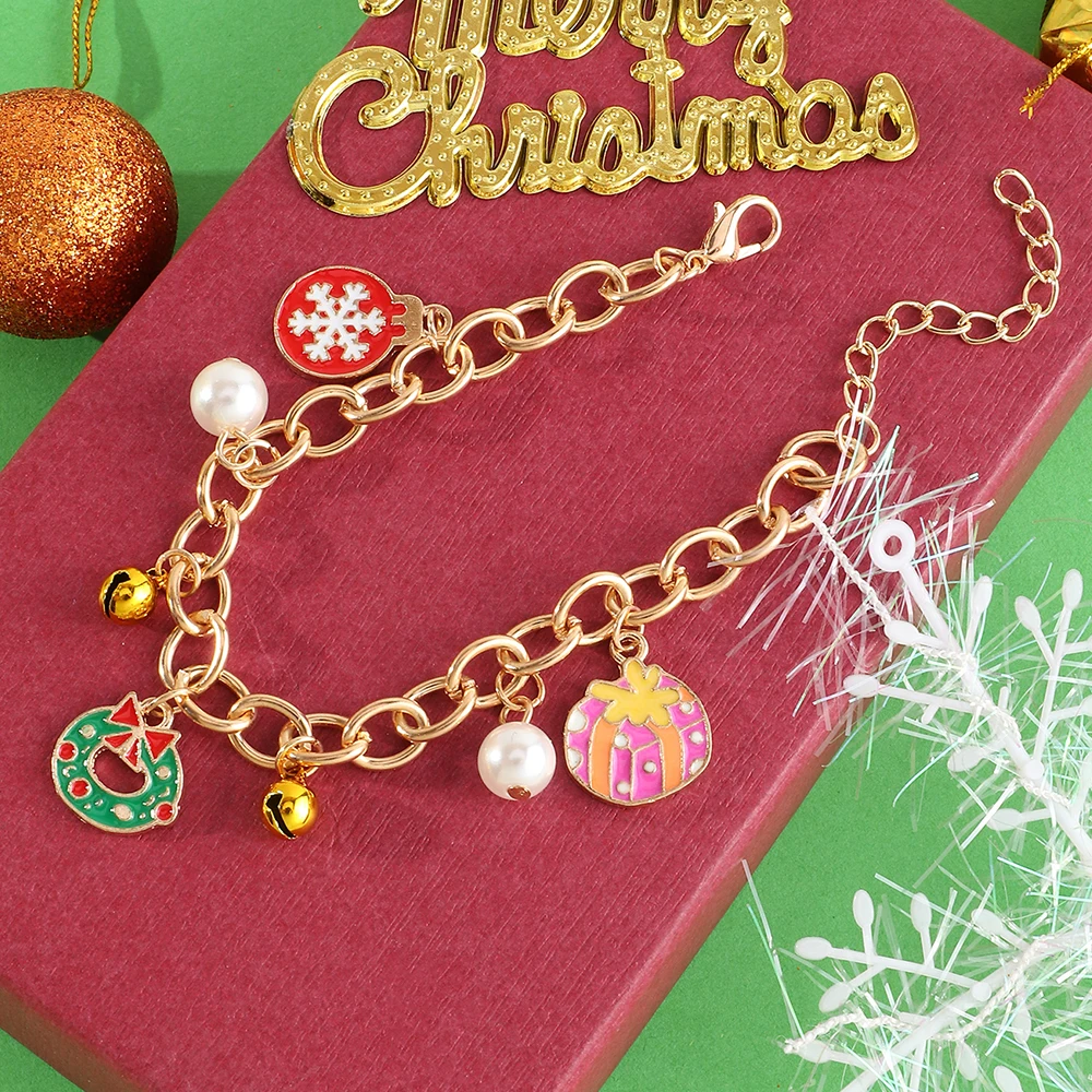 

Wholesale Fashion Cartoon Christmas Wish Bracelet Bracelet Design For Girls, Colourful