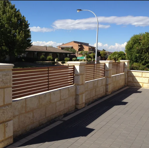 

House Wall Aluminium Slat Fence Designs, Customer's request