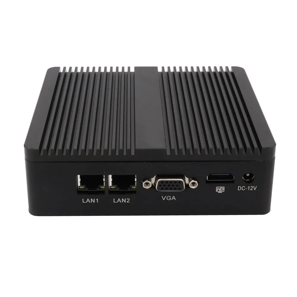 

portable industrial office home used mini pc onboard J1900 4gb 2 * RJ45 Lan fanless pc