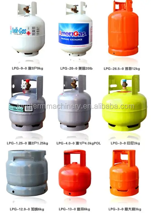 Ce / Iso Manufacturer Supply Golden Sale Kuwait Lpg Gas Cylinder,6kg