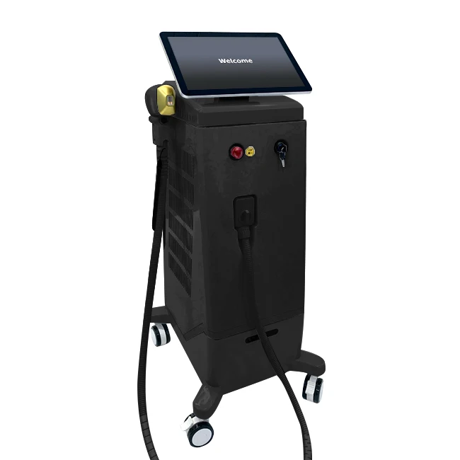 

2022 Professional laser hair removal 3 wave diode laser 755nm 808nm 1064nm laser hair removal machines price, Black or any color you like