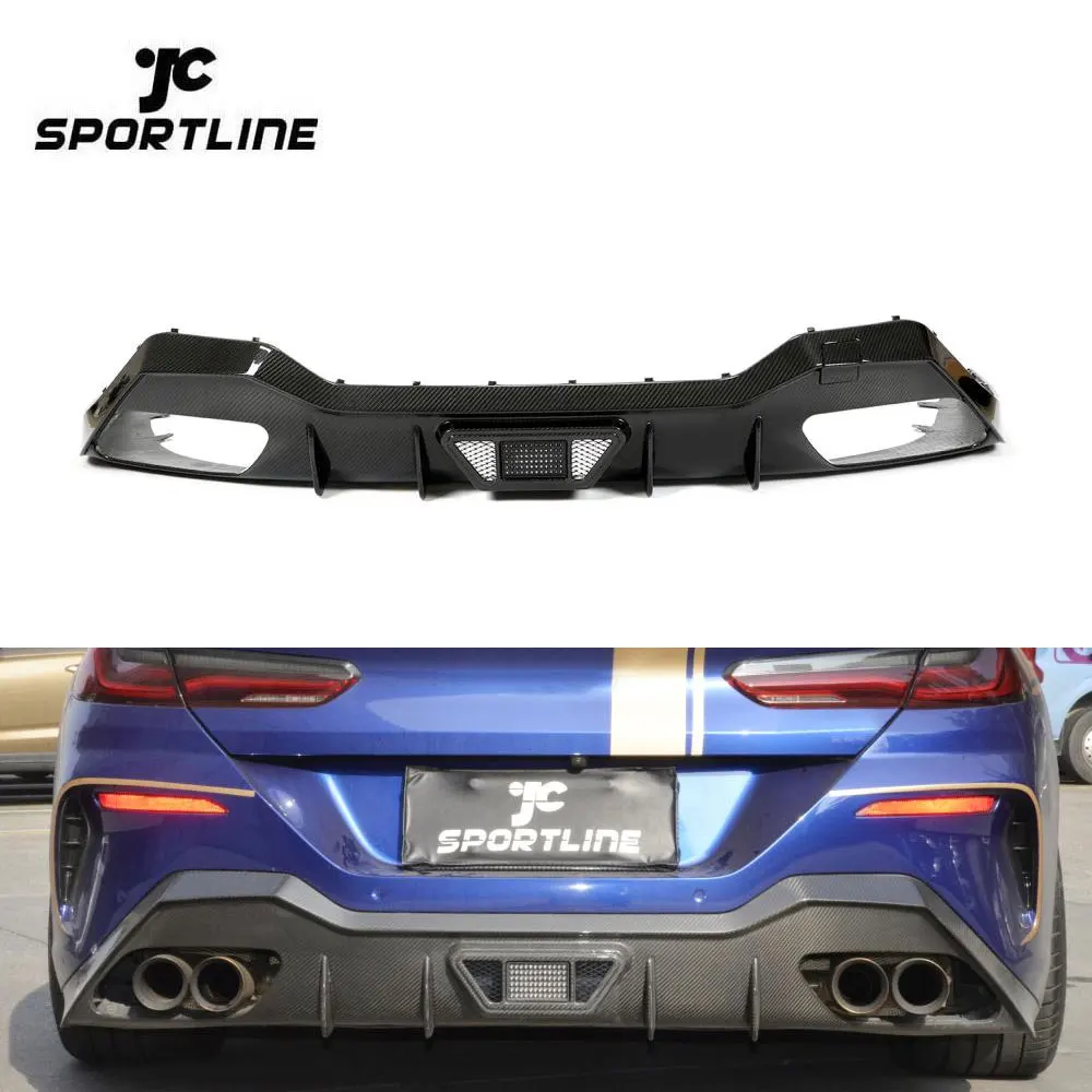 

Dry Carbon Fiber G14 Car Rear Bumper Lip for BMW 8 Series G15 840i M850i M Sport Coupe 2020- 2022