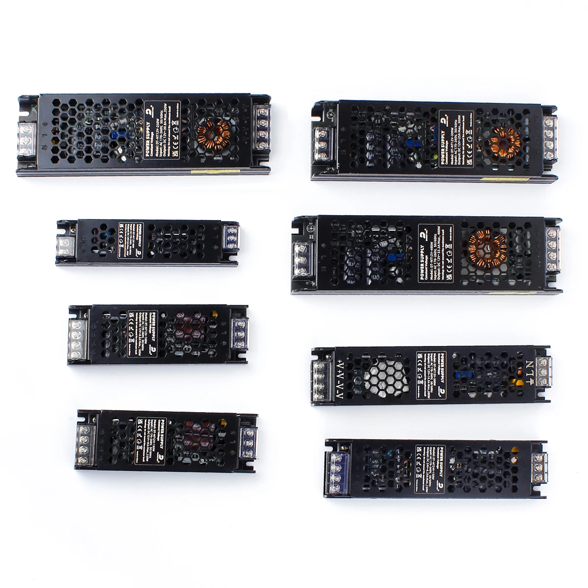 12/24V 60/100/200/300/400w LED Driver Switching Power for Light Slot/luminaire/lamp Strip