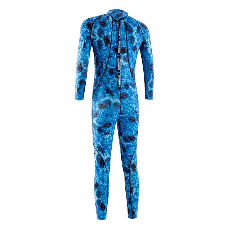 

3MM Wetsuit Jacket Front zipper Long Sleeves Neoprene Diving Suit, Blue