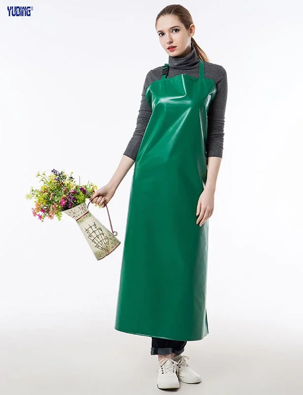 防水时尚设计 pu 烧烤妇女长围裙