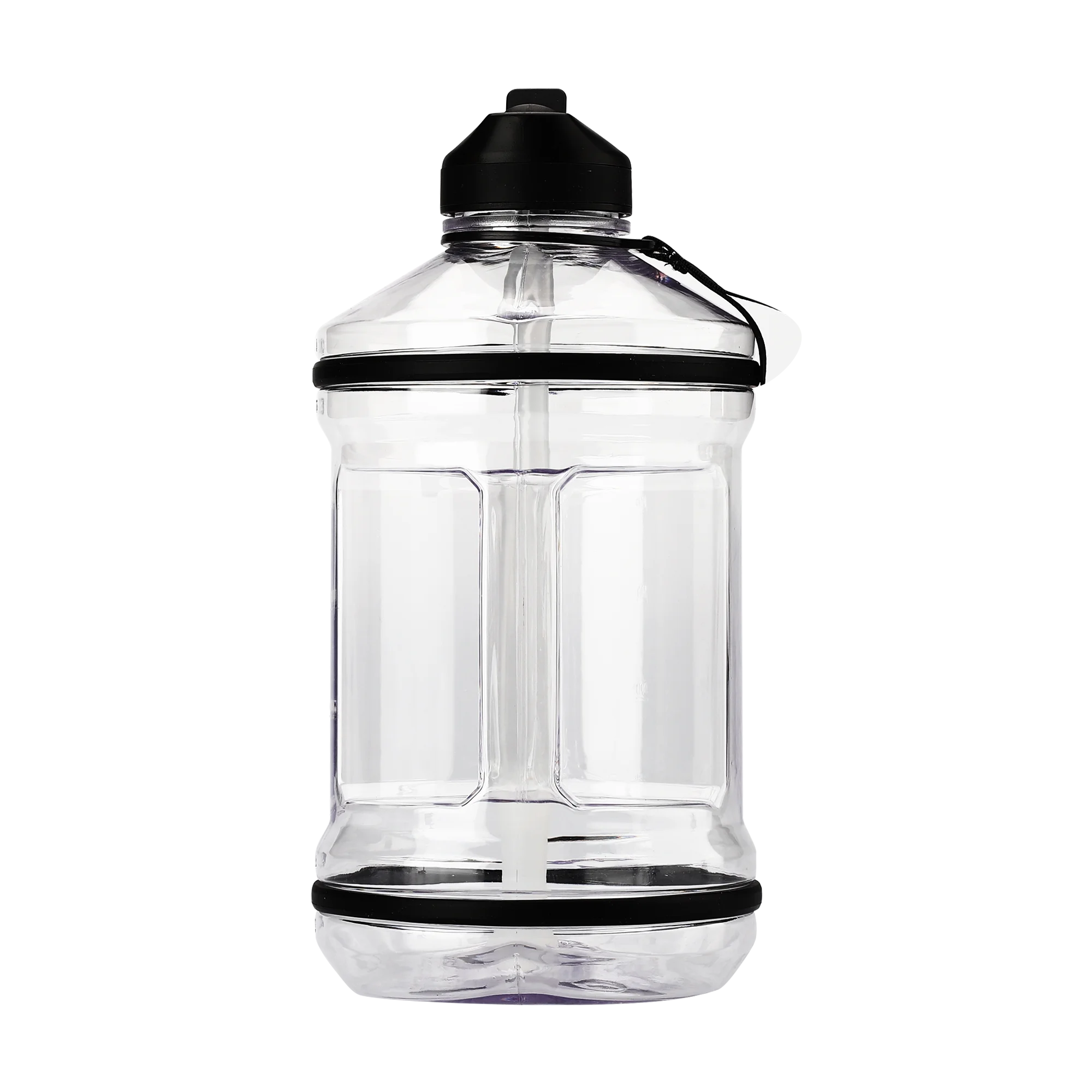 

Wholesale food grade PETG plastic sports water drinking bottle 2.2L half gallon BPA free water bottle with lid