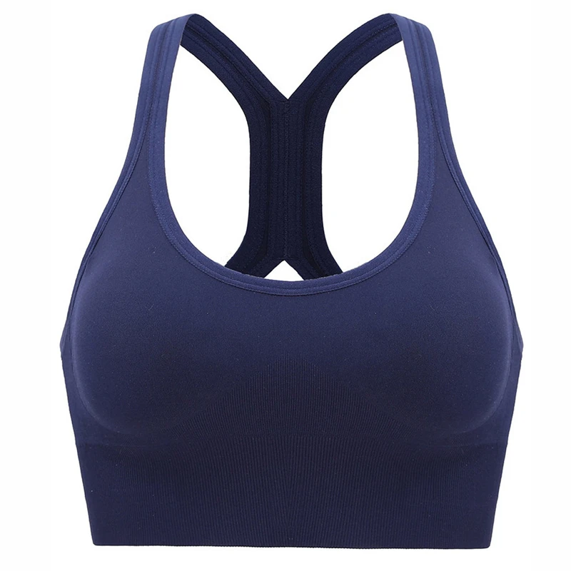

Wholesale Sin Costuras Women Biustonosz Wireless Padded Gym Bra Yoga Underwear Active Wear Workout Fitness Top Yoga Bra, Customized color