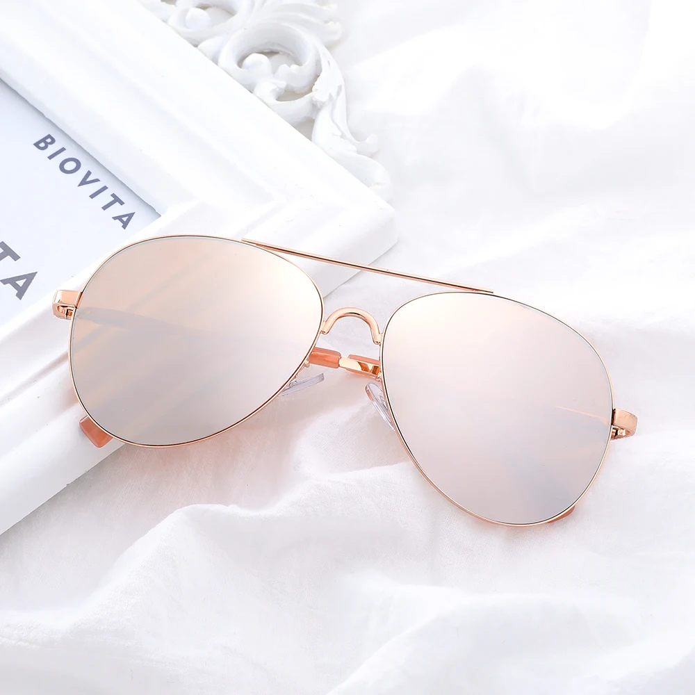 

2020 Fashion Design Manufacture High Quality Pilot Exquisite Trendy Mirror Sunglasses Sun Glasses, Custom colors
