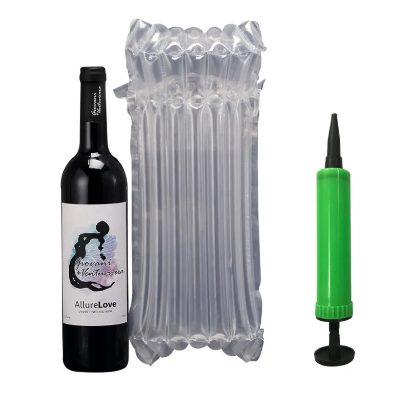 

Fragile Bubble Cushion Plate Wine Bottle Inflatable Protective Air Column Bag Wrapping Roll Buffer Packaging