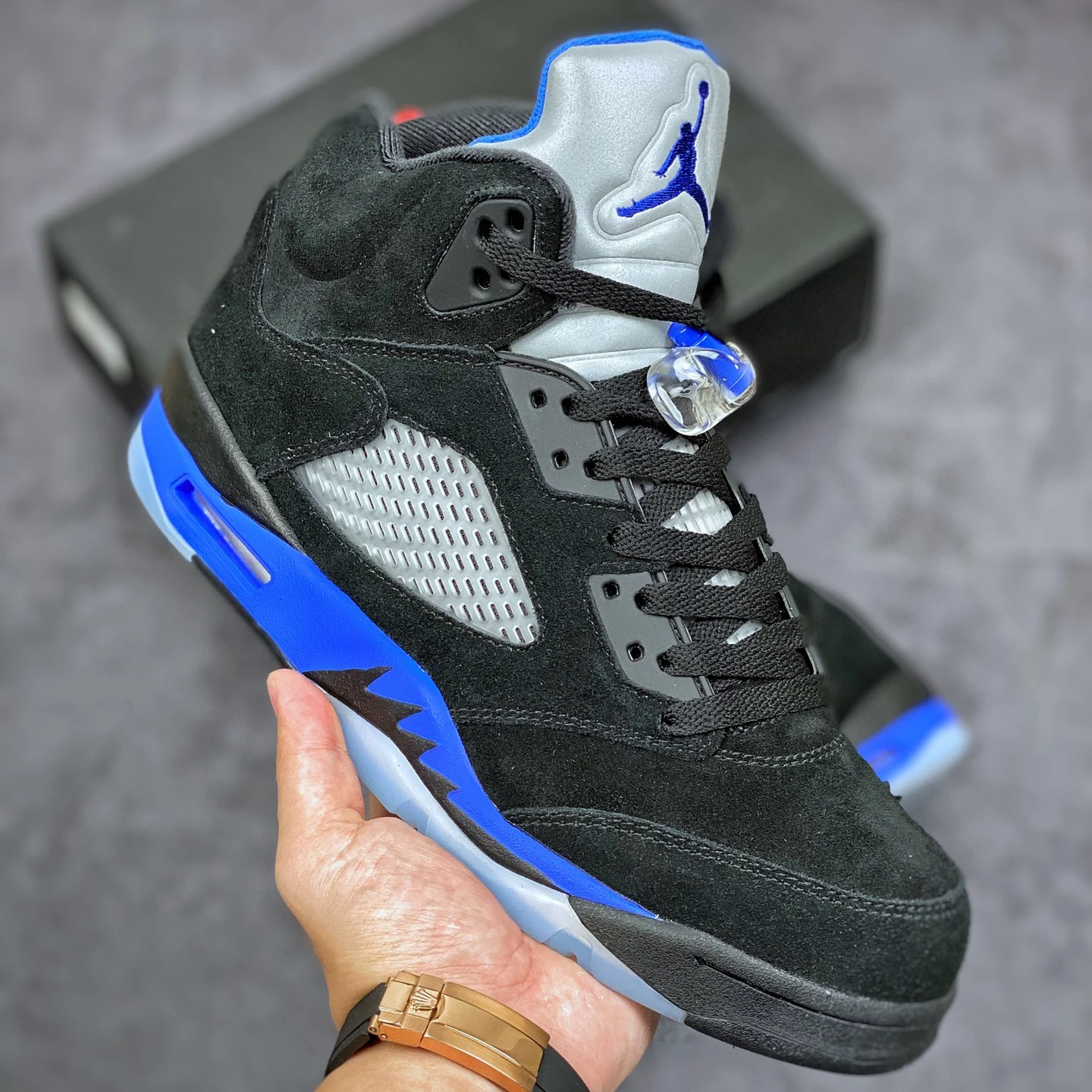 

Top Quality 2022 New Basketball Air Jordan 5 RETRO Racer Blue Sneaker Nike Shoes