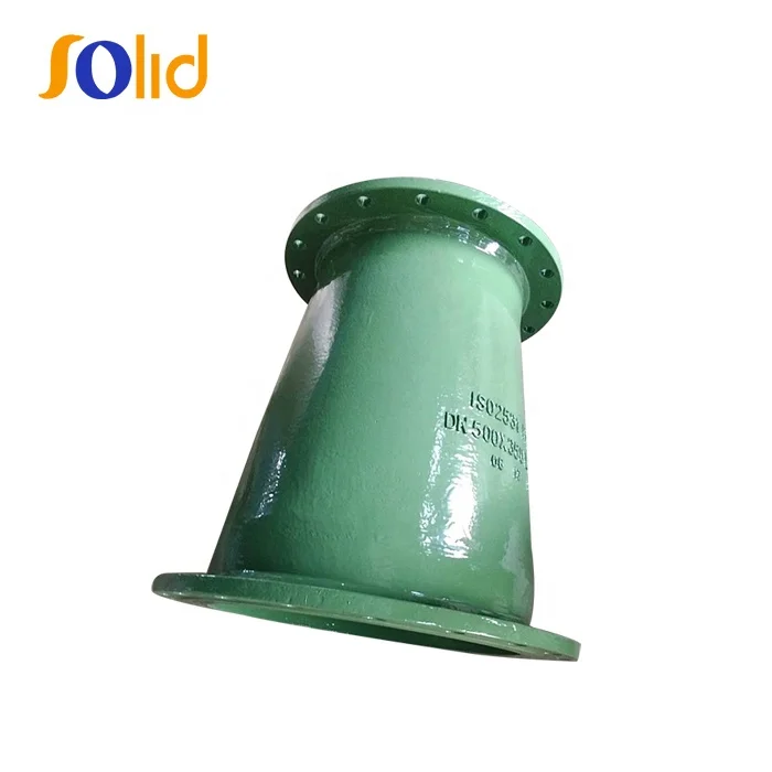 ISO2531 RAL 6011 Epoxy Green FBE coating Ductile iron pipe fitting