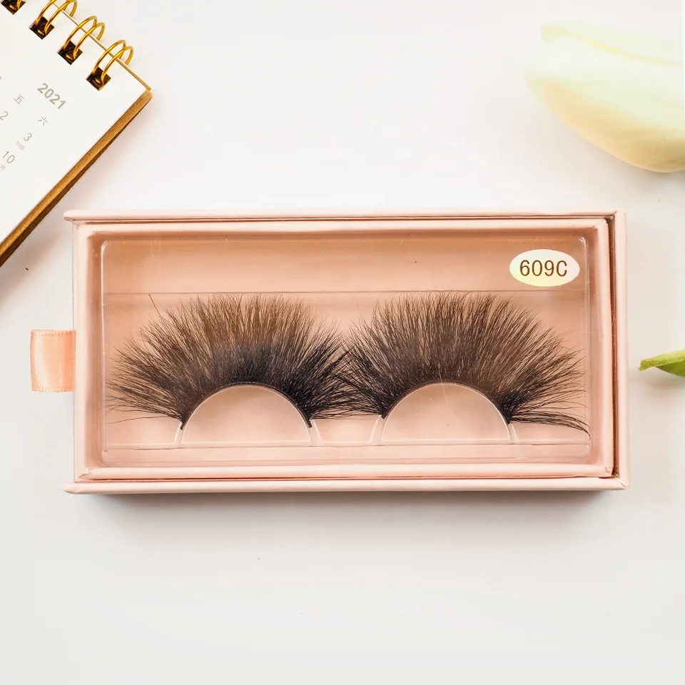 

Hot-selling glamorous mink eyelashes vendor wholesale long-lasting cruelty-free 25mm 3D mink eyelashes private label