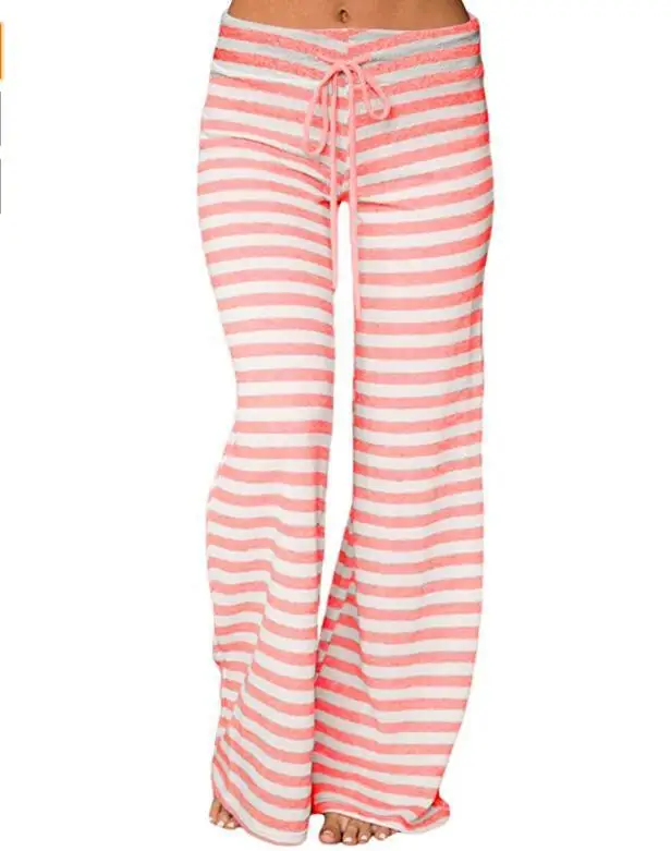 

2020 summer sports mix color stripe women long yoga trousers, Picture