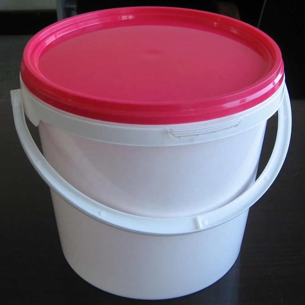 1 Gallon Plastic Bucket 3.8l Pail Container Drum With Heat Transfer