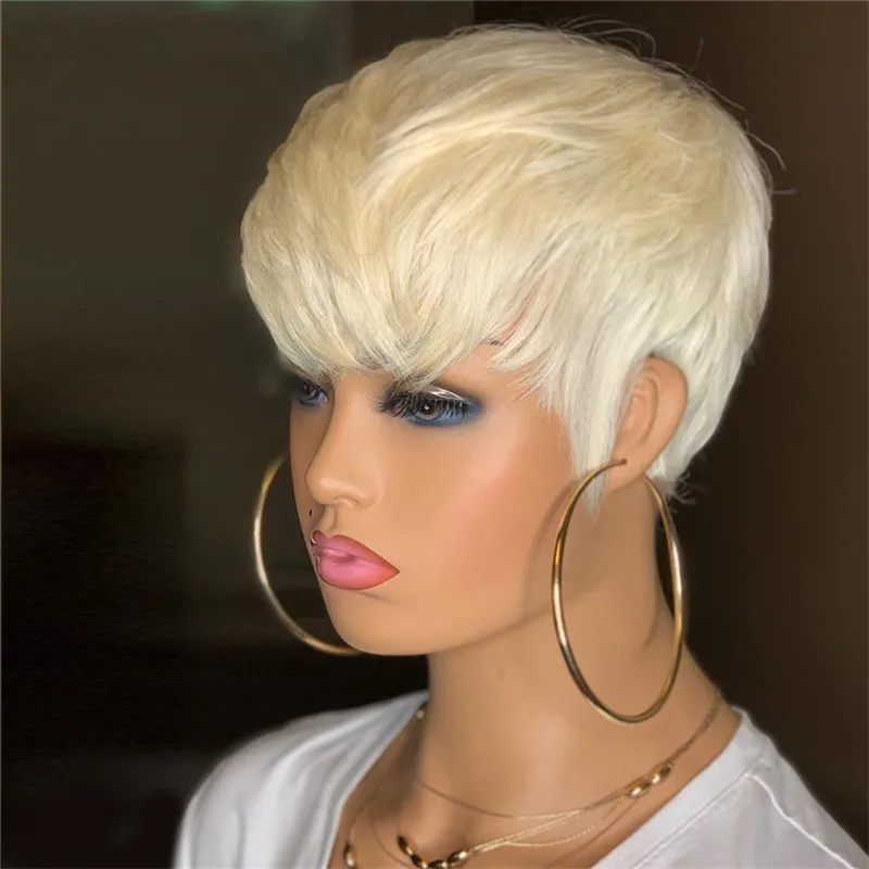 

613 Bob Wig Pixie Cut Short Hair Wig Fashion Cheap Women Synthetic Hair Wigs