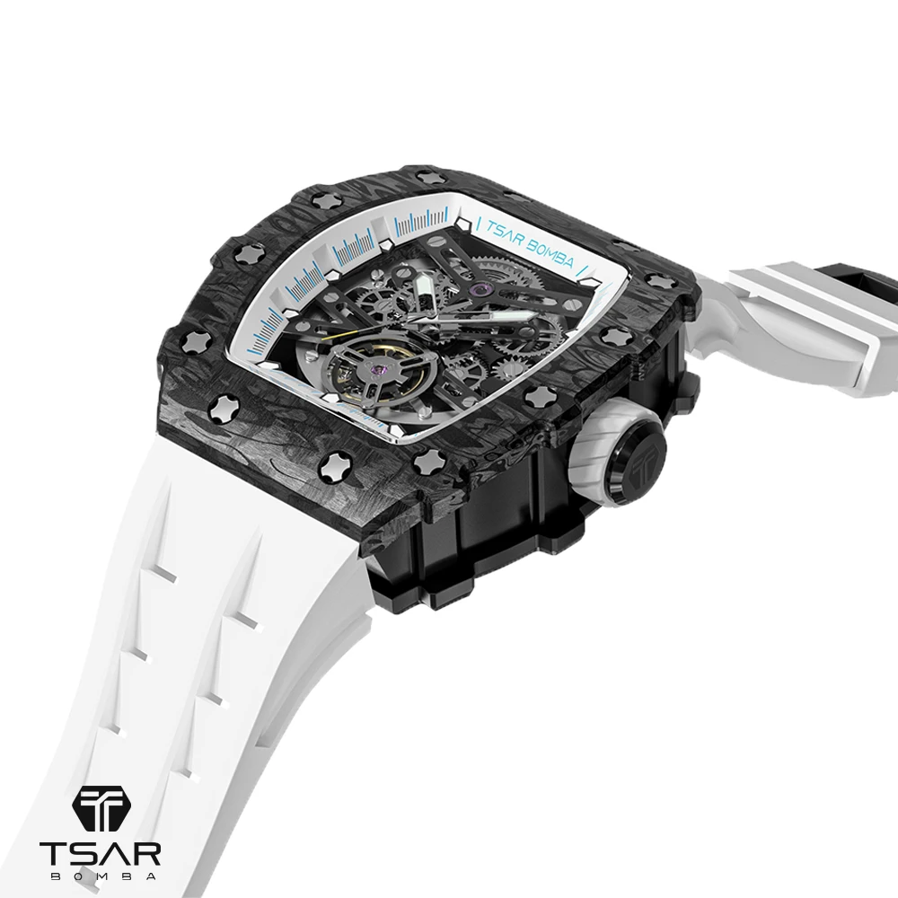 

2022 Factory Direct Custom Brand Ceramic Carbon Fiber Bezel Hollow Automatic Mechanical Watch