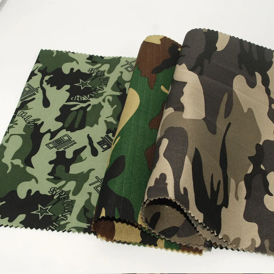 

Export Italy Malaysia cloth TC 65% polyester 35% print cotton twill fabric for Camouflage Suit