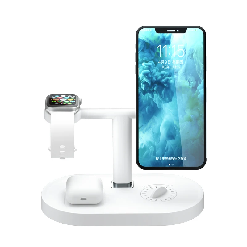 

Magnetic 3 in 1 15w Wireless Magnetic Charger Station Dock Charger Stand With Aromatherapy Chamber