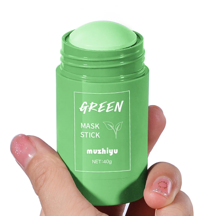 

organic plant mud film stick private label magical face green tea clay mask stick