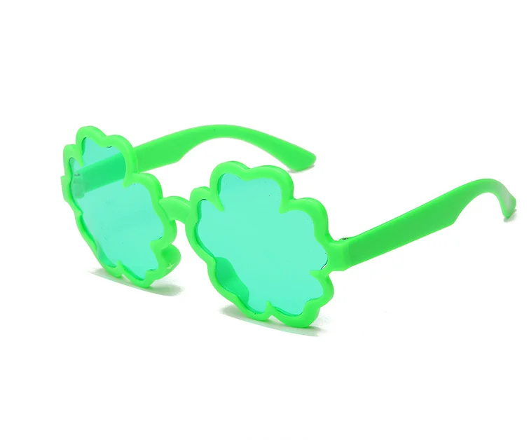 

Retro Style Flower Shape Frame Sunglasses UV400 Protection Unisex Classic Shades Unisex BP1064, Green