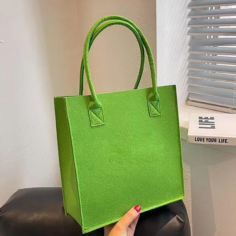 

36*25*15cm Handle Recyclable Non Woven Fabric artwork nonwoven bags small felt bag Handbags