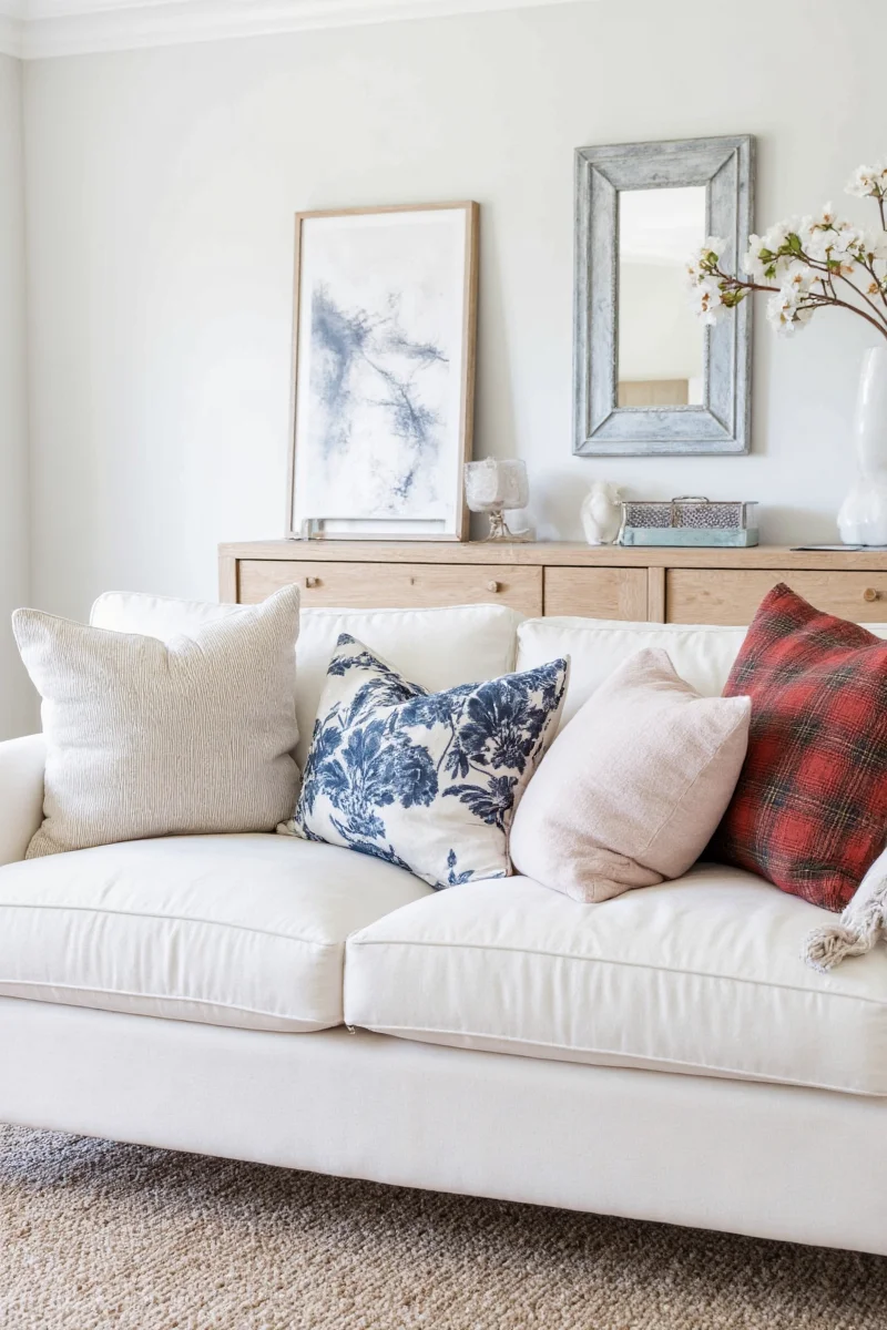 10 clever ways to style a used pottery barn sofa in a family friendly home