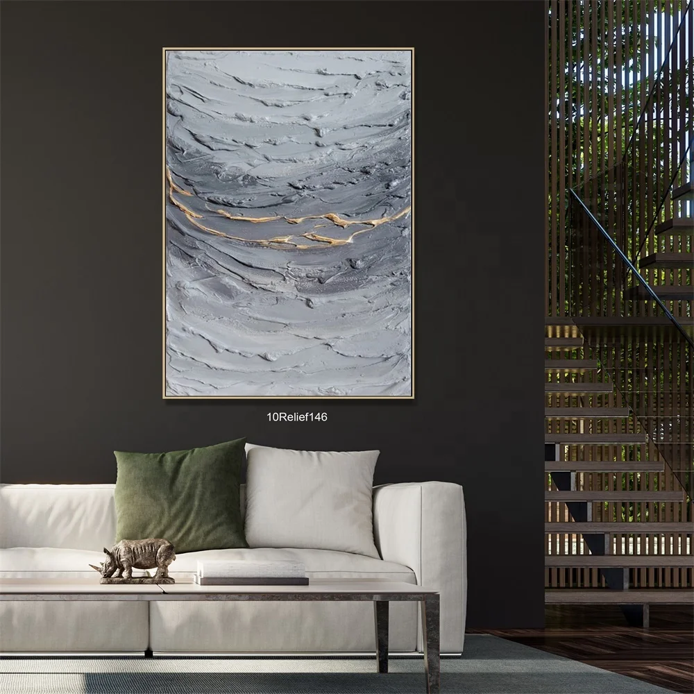 

New Decoration Abstract Relief Oil Painting Modern Custom Wall Art Bedroom Hotel Decoration Painting Abstract Painting