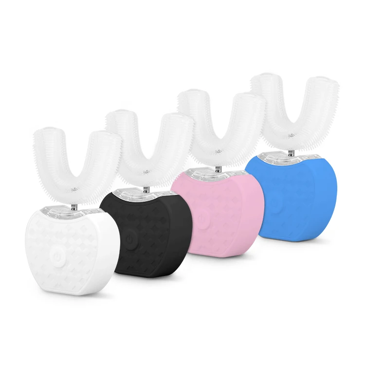 

360 Degree Oral Portable Silicone Kids Automatic U Shaped Travel Eco Friendly Electric Toothbrush With Floss, Oem