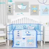 Ocean bodyguard print theme baby bed set microfiber crib bedding set