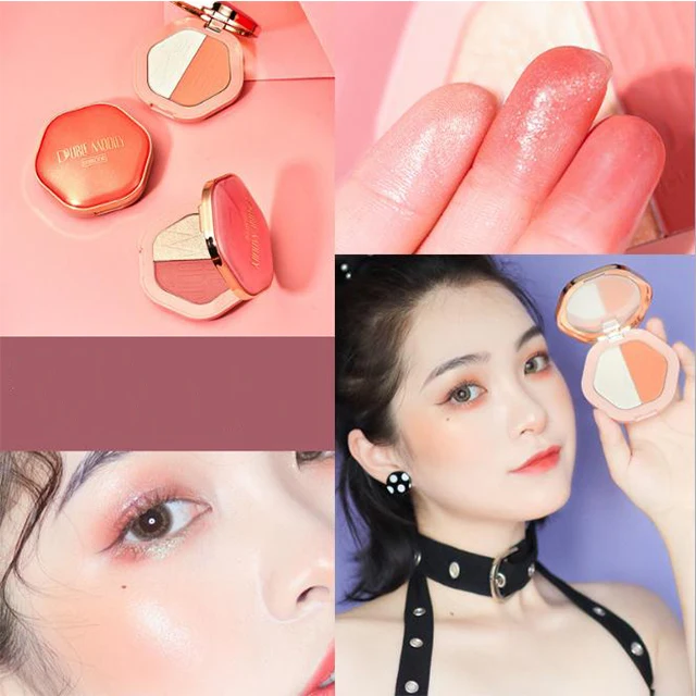 new products double cheek color blush on set blush private label