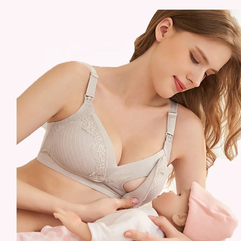 

Front Open Adjustable Push Up Lactation Breastfeeding Bra Plus Size Pregnant Maternity Nursing Bra, Pink,black, nude,misty purple, dusty