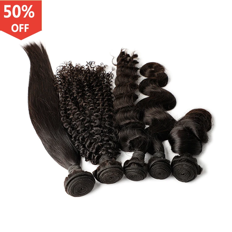 

50% OFF 8a Grade Natural Color Cambodian Straight Virgin Remy Human Hair Extension Bundle