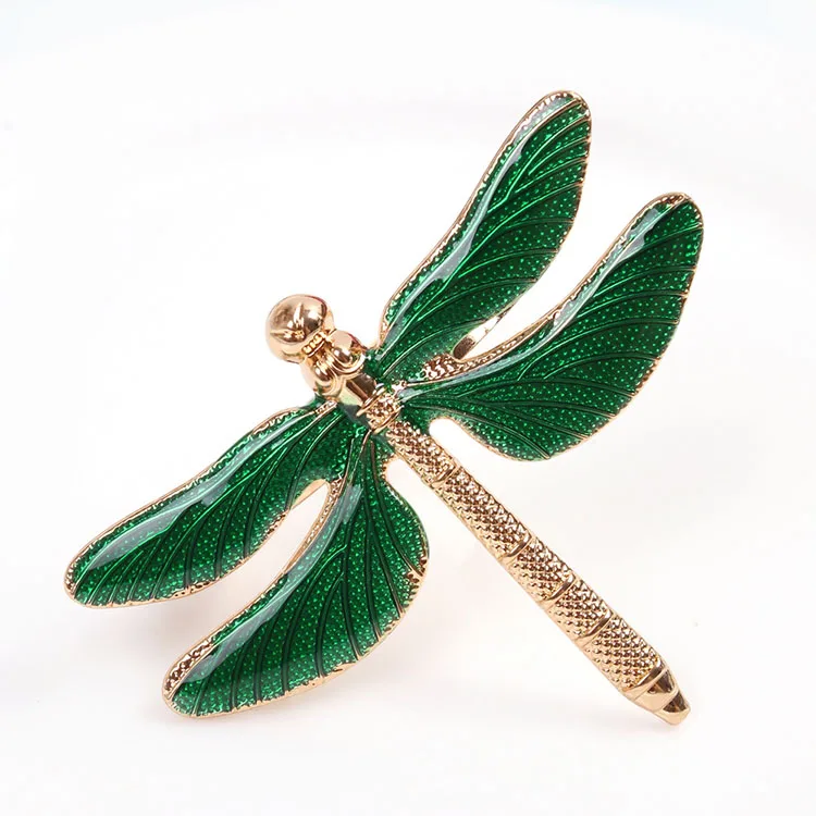 Image of Gold Metal Dragonfly Animal Napkin Rings For Table Decoration Wedding Party
