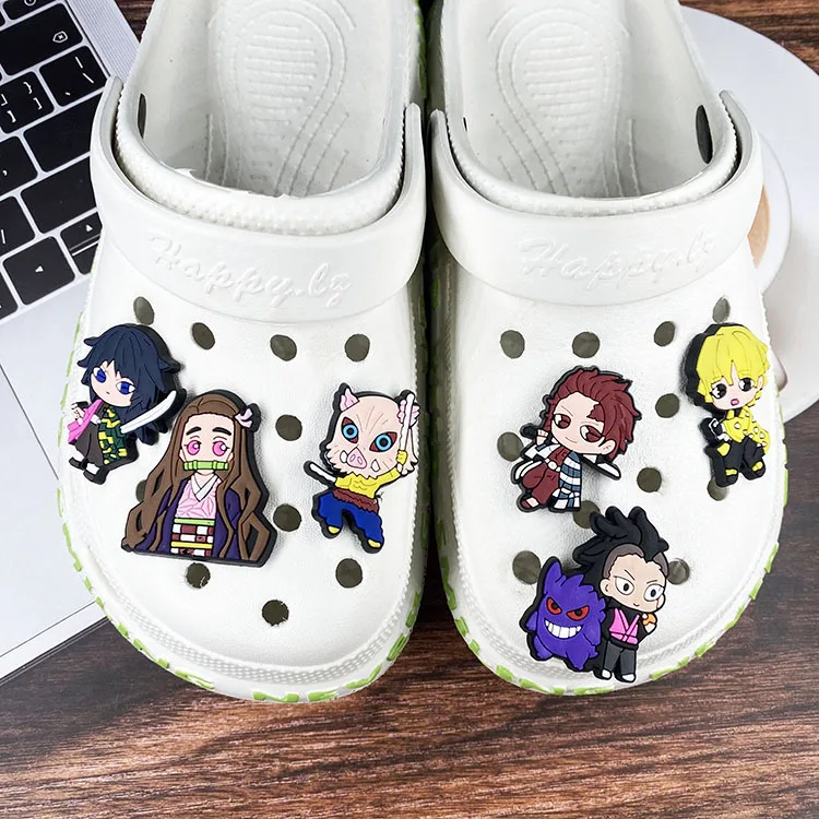 

2022 popular shoes decoration ghost blade cartoon children's crocodile shoes Charm