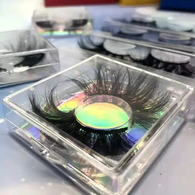 

Nature Volume wispy Faux Mink Eyelash And False Eyelashes With Custom Packaging Box