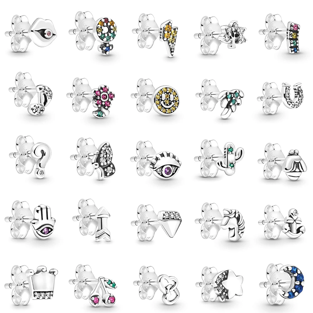 

Pand NEW 2021 100% 925 Sterling Silver 1:1 Winter Series My Love Beautiful Animal Earring Fit DIY Women Original Fashion Jewelry
