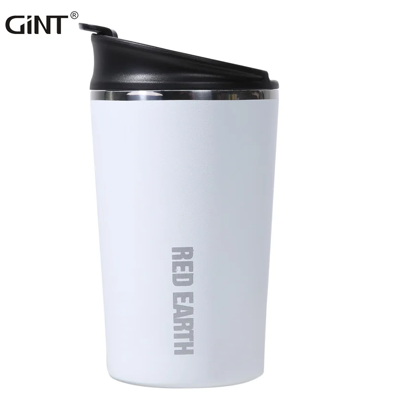 

GiNT 400ML Eco Friendly Powder Coated Insulated Stainless Steel Coffee Tumbler Cup for Home Office Coffee Drinking, Customized colors acceptable