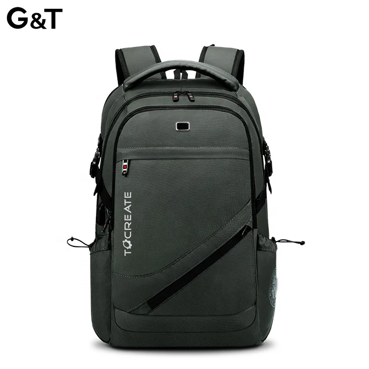 

G&T Water Resistant Travel School Computer Laptop Backpacks with USB Charging Port and luggage Strap