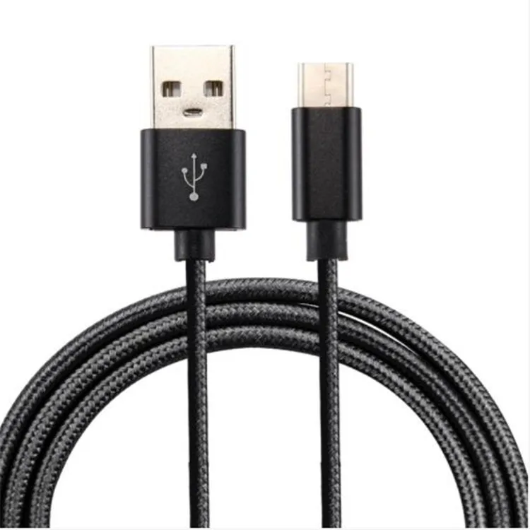 

Metal Braided Type-C Cables USB Data Sync Charging usb cable For Smart Phone, Black silver blue rose purple gold