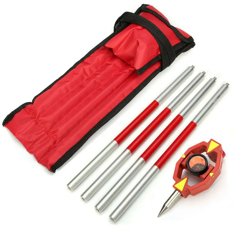 Leica Brand Mini Prism For Total Station With Red/white Pole Mini Prism