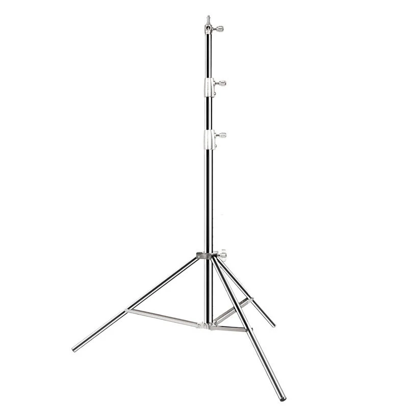 

280cm Stainless Steel Light Stand Photography Stand For Photo Video Lighting Spring Cushioned Heavy Duty Stand Tripod