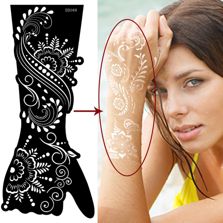 

Henna design stencil tattoo sticker are and hand henna art