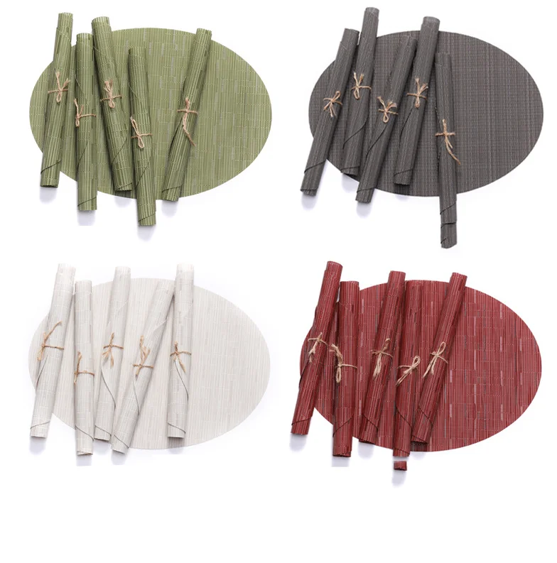 

Hot sale fashion high quality nice price Colorful Fashion Pattern Plastic Material Placemat