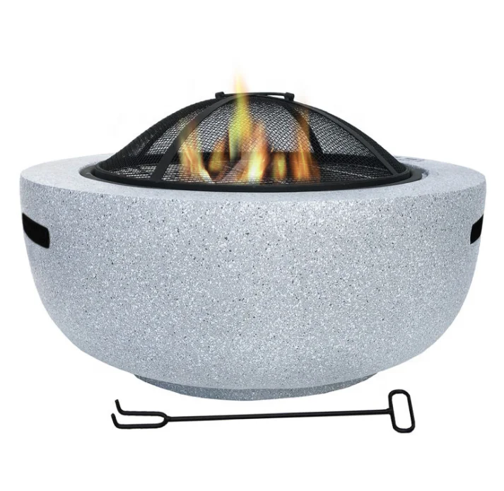 

Manufacturers multifunctional firepit stove outdoor garden barbecue grill BBQ Magnesium Oxide Garden MGO Fire Pit, Customized color