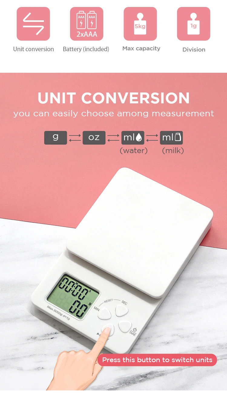 Hot Selling Best Quality Digital Kitchen Weighing Scales/waterproof