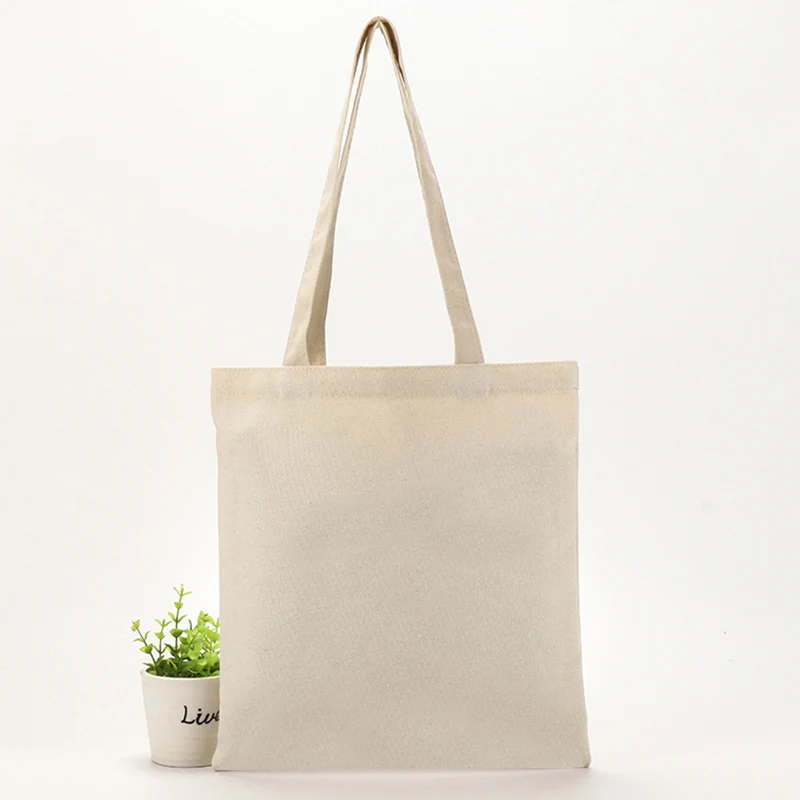 

100% cotton bags white color stock cotton canvas fabric shopping tote cotton bag, Customized color
