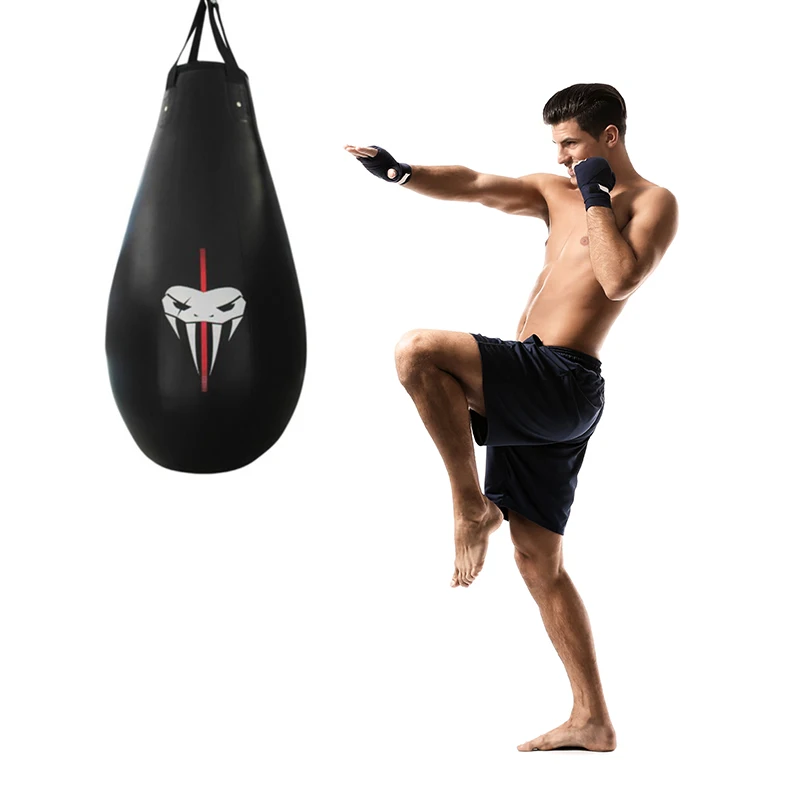 

Fitness Training Muay Thai MMA, Martial Arts, Home Gym Boxing Hanging Heavy Bag for Kickboxing, Black