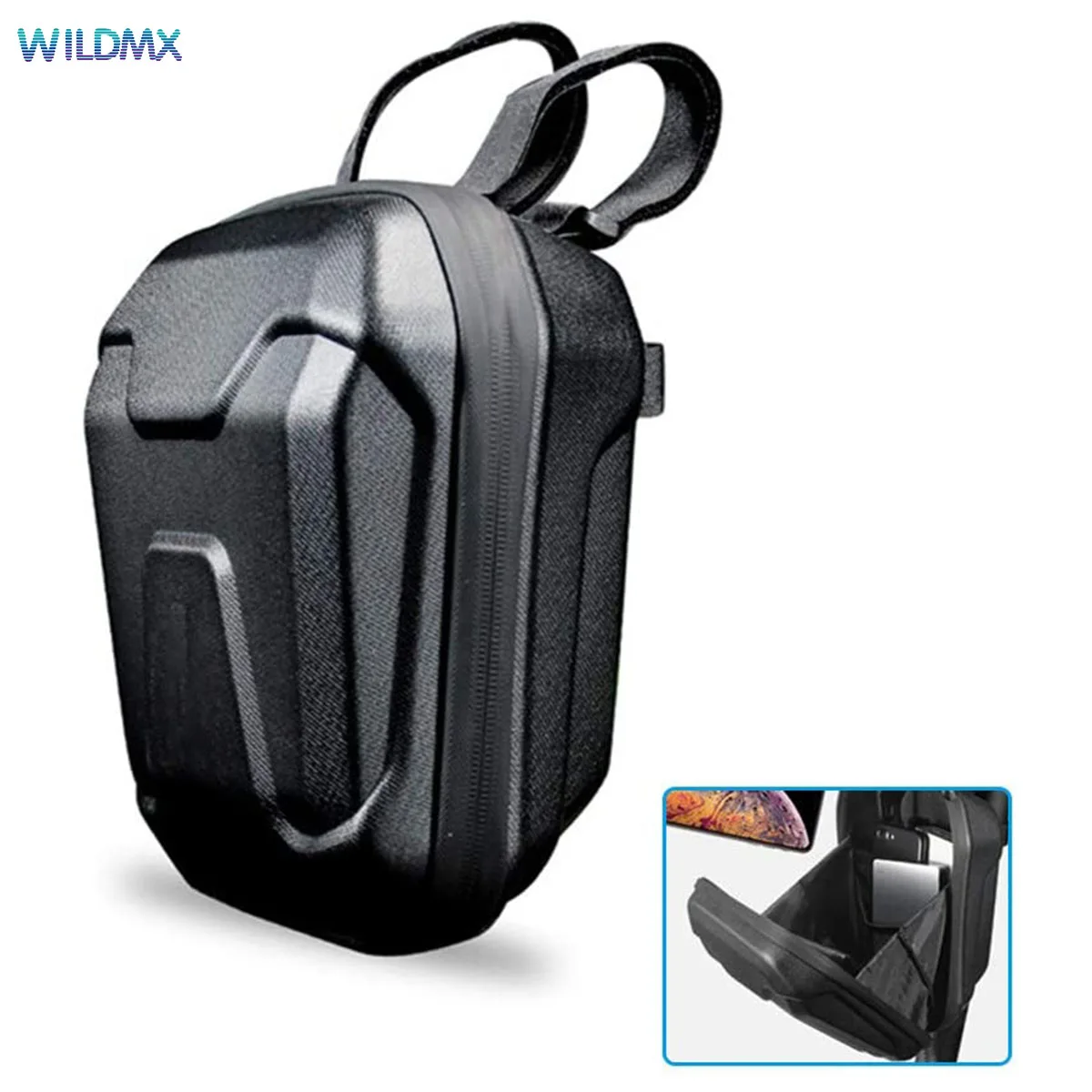 

Produce electric scooter waterproof bag 2L easy to install portable bag M365 electric scooter accessory bag, Black