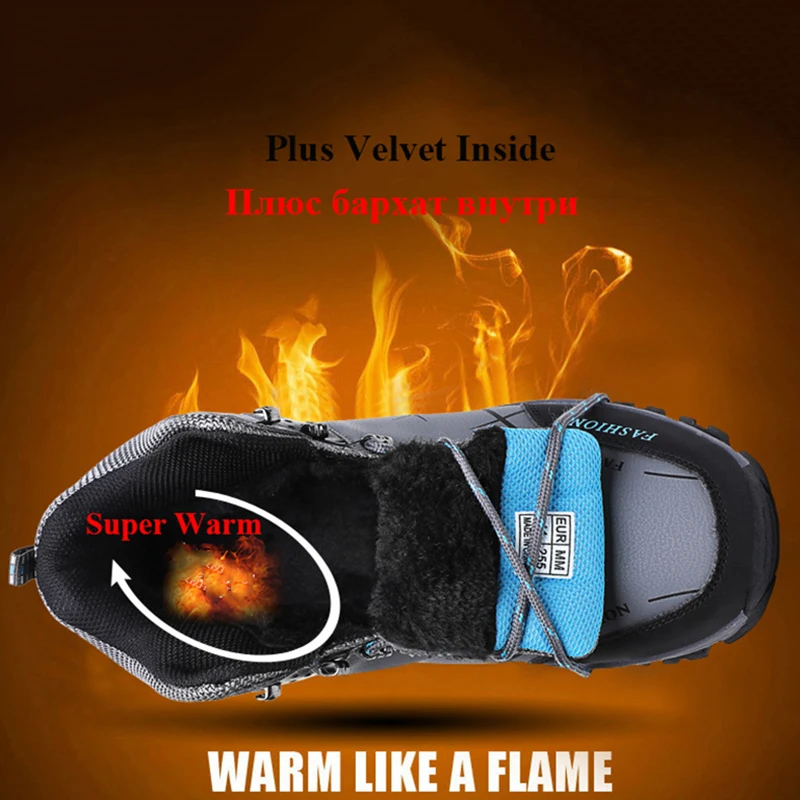 
Waterproof Comfortable Mountain Ankle Hiking Footwear winter Sneakers woodland suede safety shoes 