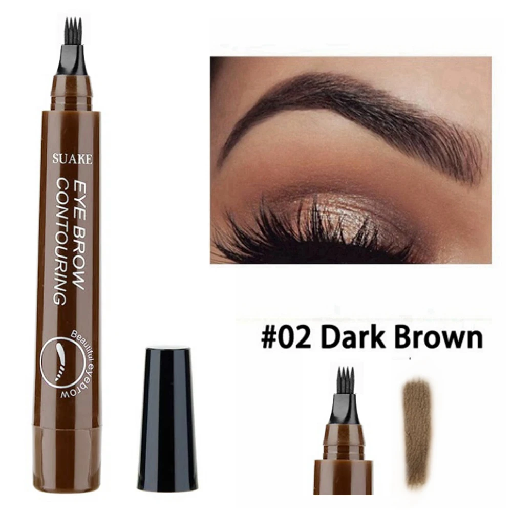 

Microblading Eyebrow Pen Waterproof Fork Tip Eyebrow Tattoo Pencil Long Lasting Professional Fine Sketch Liquid Eye Brow Pencil